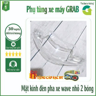 Mặt kính đèn pha 2 bóng cho xe wave alpha - wave 110 - wave zx đời 2002-2006