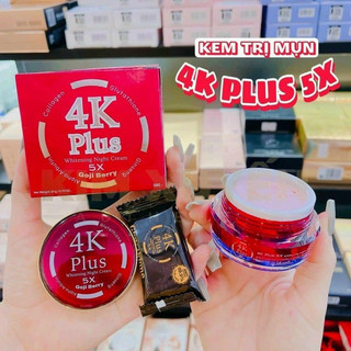 (Mẫu mới)Kem 4K Plus đỏ