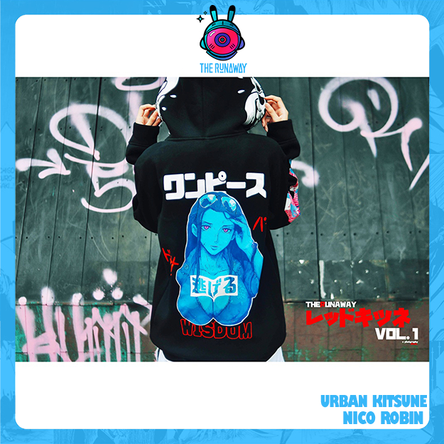 Áo Hoodie Urban Kitsune: Robin Nỉ bông ngoại nhập by The Runaway