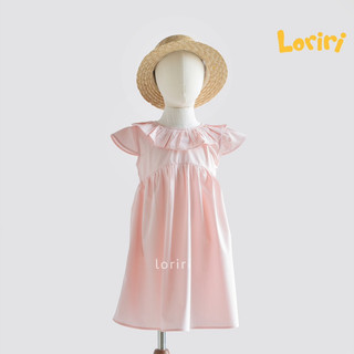 Váy hồng cổ bèo loriri
