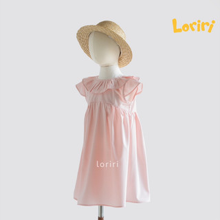 VÁY HỒNG CỔ BÈO LORIRI