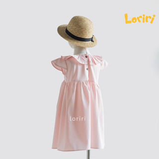 VÁY HỒNG CỔ BÈO LORIRI