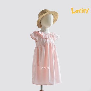 VÁY HỒNG CỔ BÈO LORIRI