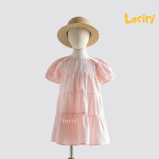 Váy hồng nhiều tầng loriri