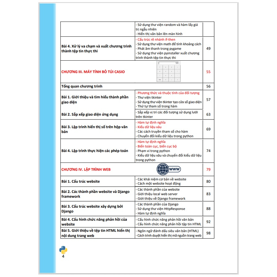 Sách Lập Trình Với Python hành trang cho tương lai