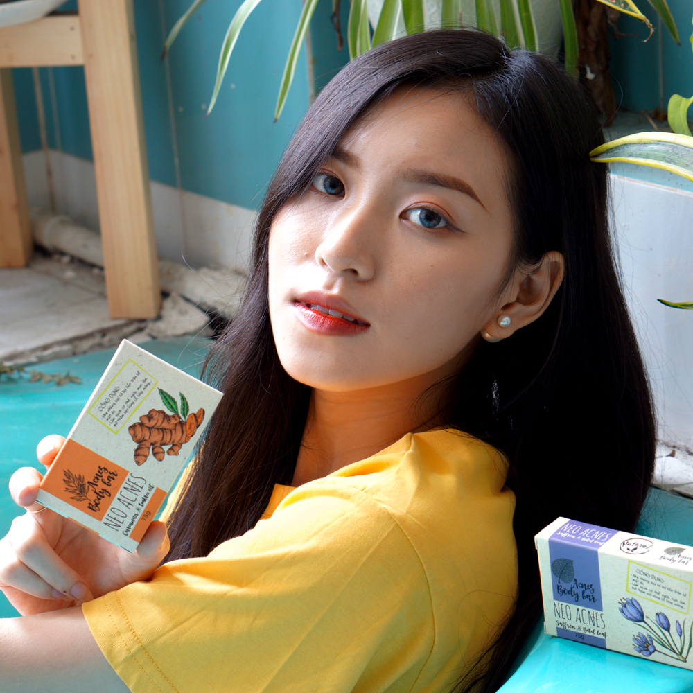 Xà Phòng Nghệ Giảm Mụn Lưng, Thâm Mông, Trắng Da Nghệ Nano & Tràm Trà LA BEAUTÉ 75g