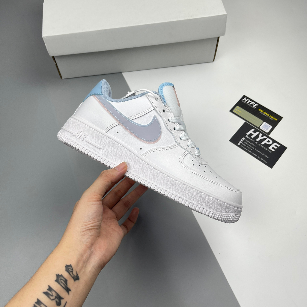 Giày Air Force 1 Low LV8 Double Swoosh Light Armory Blue  - Hype Sneaker | Phiên bản 1:1
