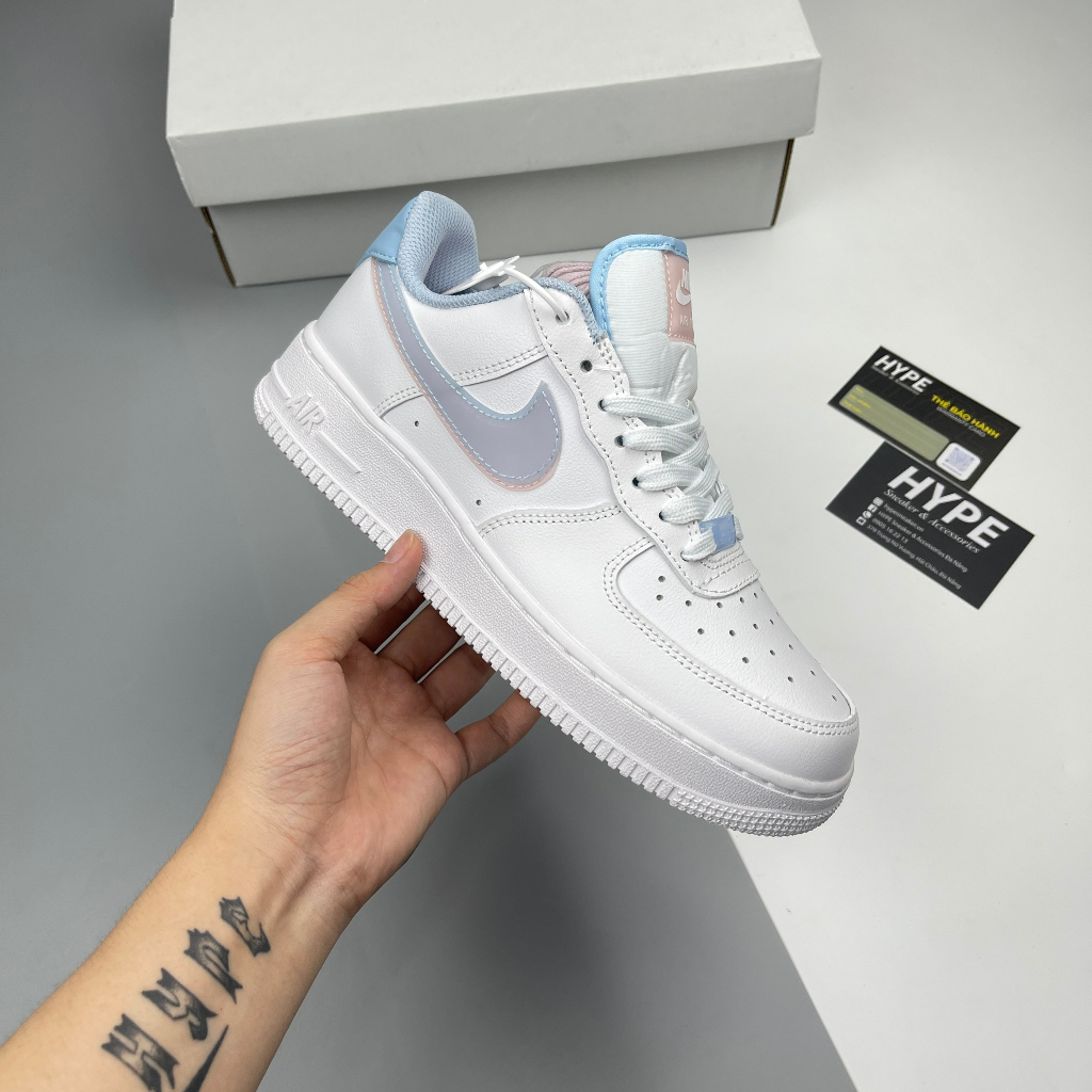 Giày Air Force 1 Low LV8 Double Swoosh Light Armory Blue  - Hype Sneaker | Phiên bản 1:1