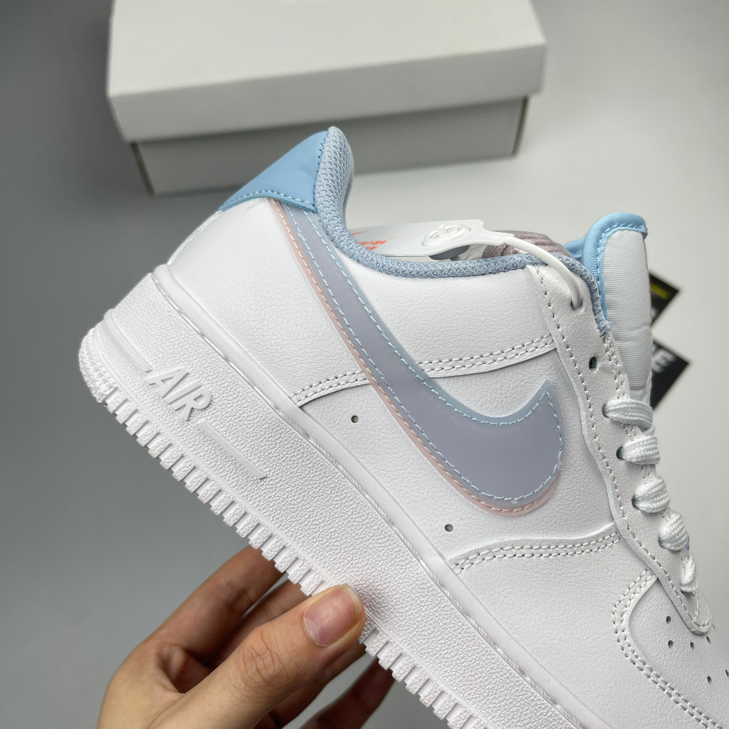 Giày Air Force 1 Low LV8 Double Swoosh Light Armory Blue  - Hype Sneaker | Phiên bản 1:1