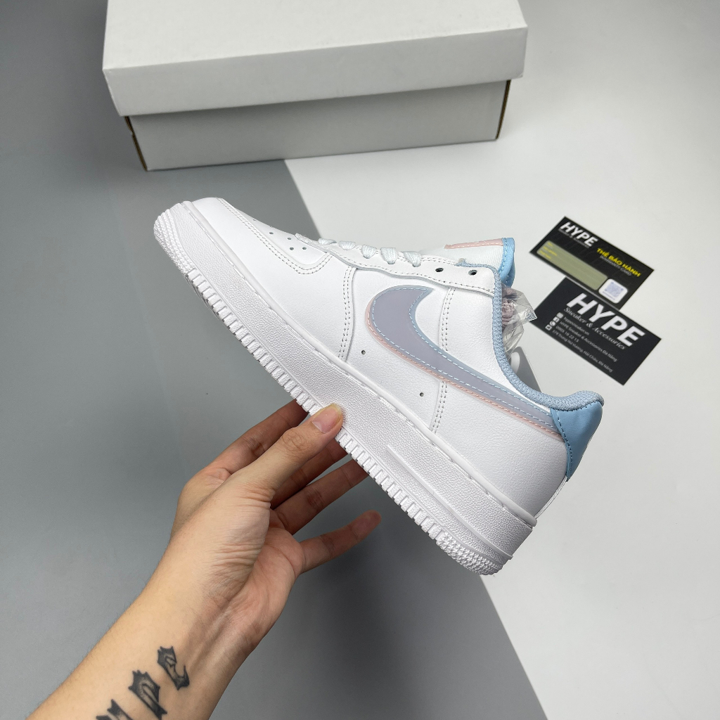 Giày Air Force 1 Low LV8 Double Swoosh Light Armory Blue  - Hype Sneaker | Phiên bản 1:1