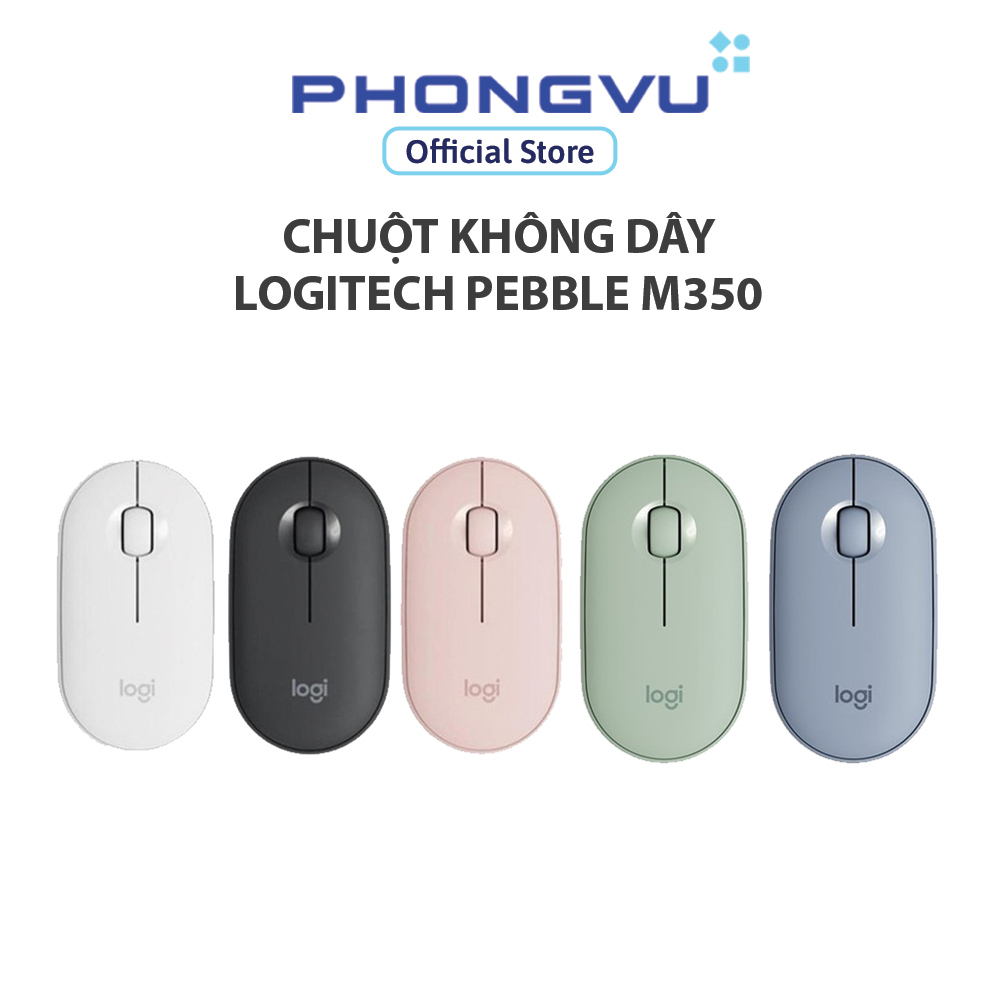 Chuột không dây Logitech Pebble M350 - Bảo hành 12 tháng