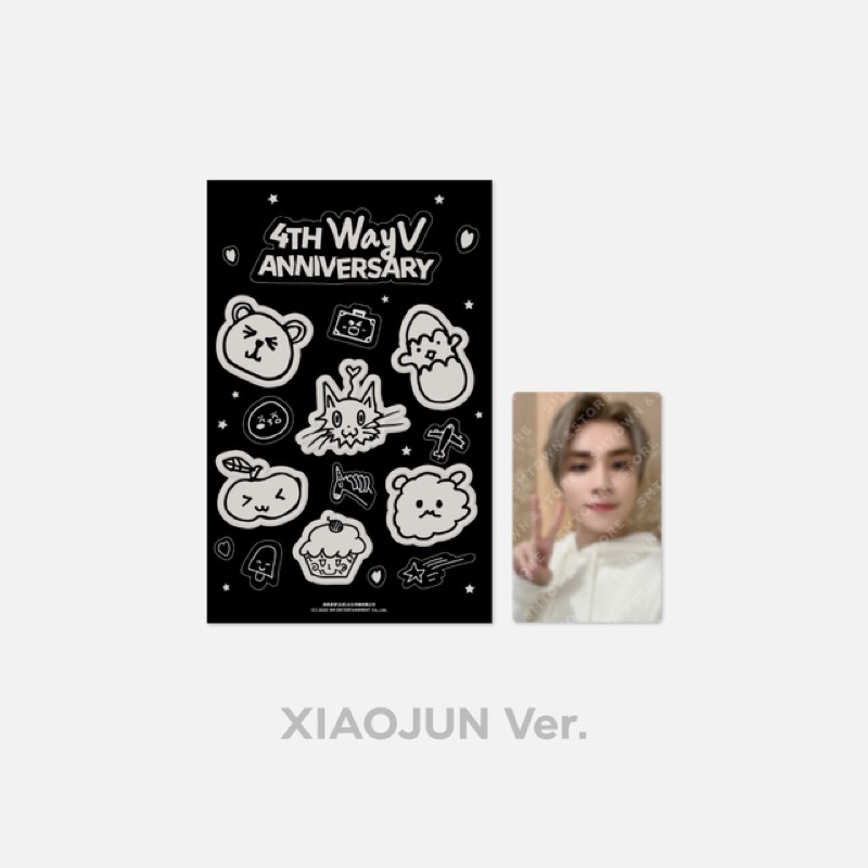 Bộ ảnh và sticker WayV 4th Anniversary GLOW-IN-THE-DARK