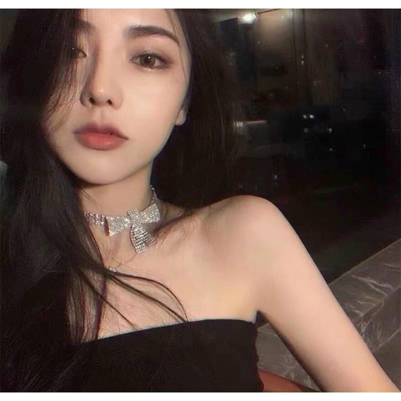 Vòng cổ đá hót girl.phong cách hang quốc.sang chảnh