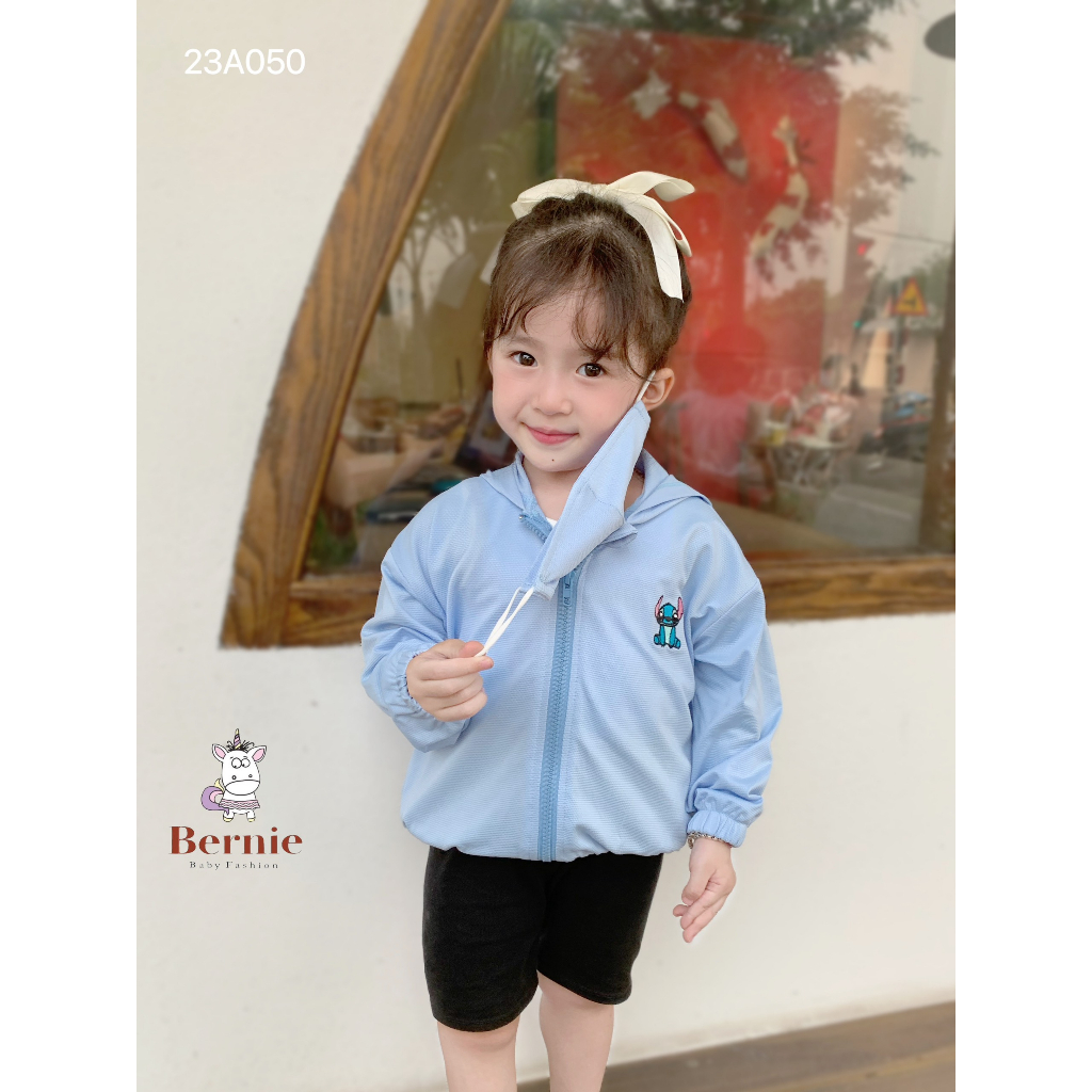 Áo chống nắng hoạt hình kèm khẩu trang Bernie cho bé