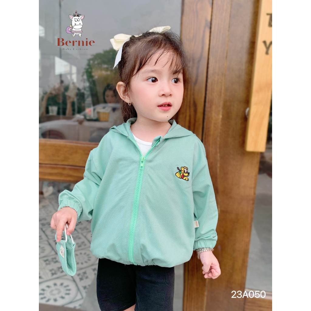 Áo chống nắng hoạt hình kèm khẩu trang Bernie cho bé