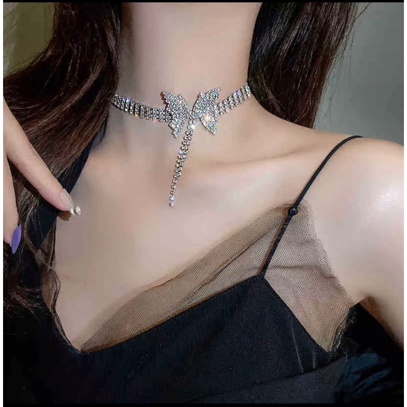 Vòng cổ đá hót girl.phong cách hang quốc.sang chảnh