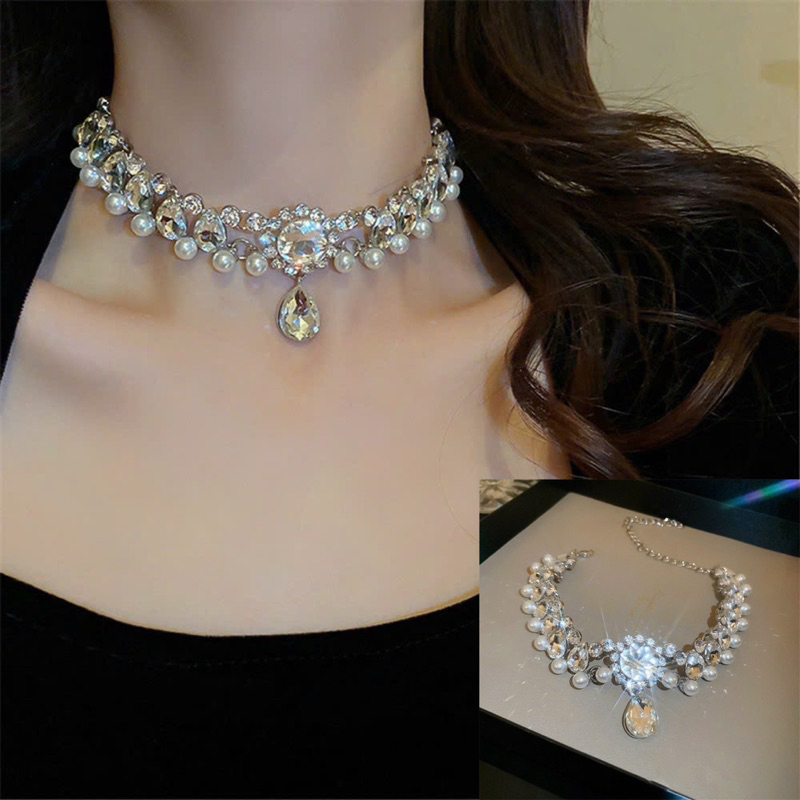 Vòng cổ đá hót girl.phong cách hang quốc.sang chảnh