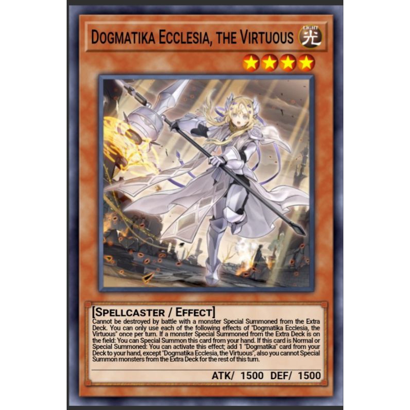 Thẻ bài yugioh Dogmatika Ecclesia, the Virtuous