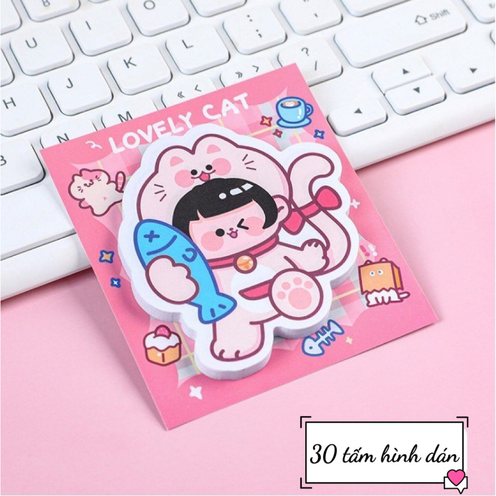 Sticker dán sách vở điện thoại set 30 tấm nhiều hình sắc màu cực dễ thương - Hình dán washi tape con vật siêu cute