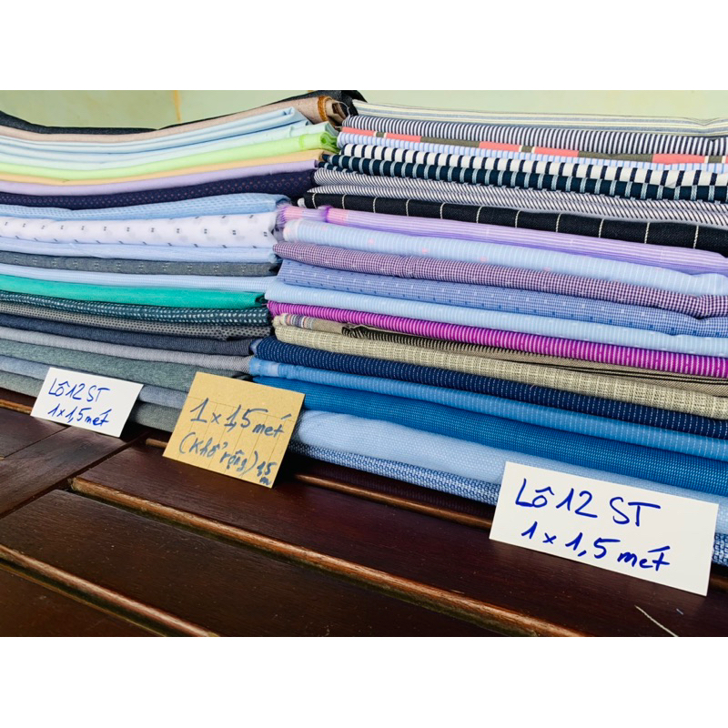 1 mét xKhổ1,5mét Vải Kate sơ mi nhiều mẫu (khổ rộng 1,5m)65-100%cotton-ảnh tự chụp{ongchutaphoa Shop}