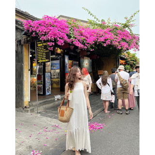 Đầm dây đũi phối bèo Pony Dress Ma Vie