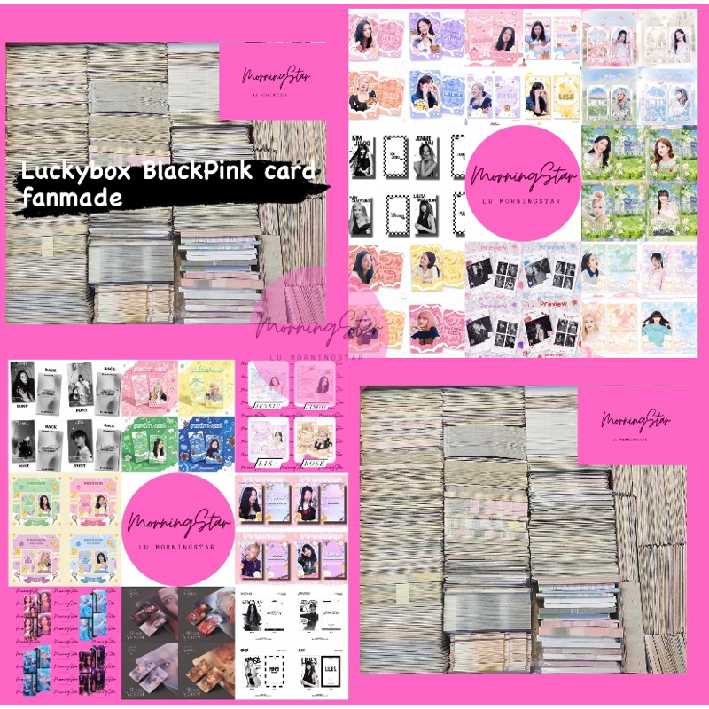 LUCKY BOX BLACKPINK card fanmade