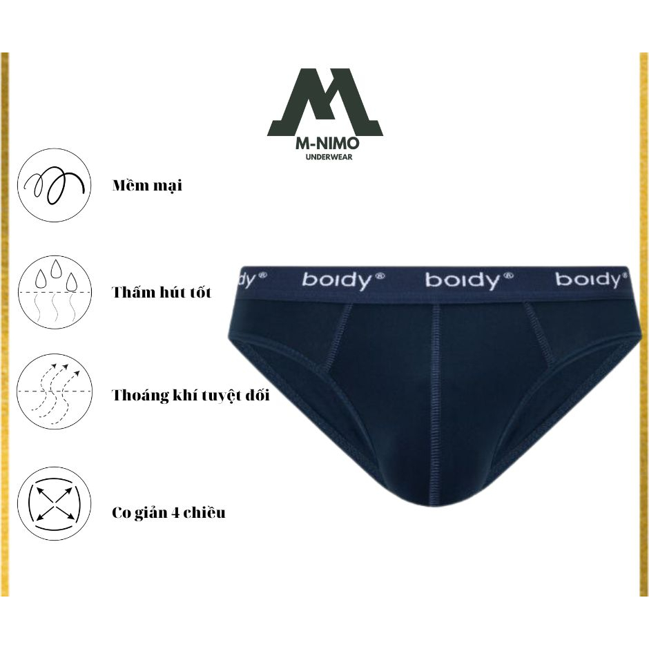 Combo 5 Quần lót nam Boidy Mã BD-567 chất liệu Thun lạnh cao cấp giúp thoáng mát,hút ẩm cực tốt