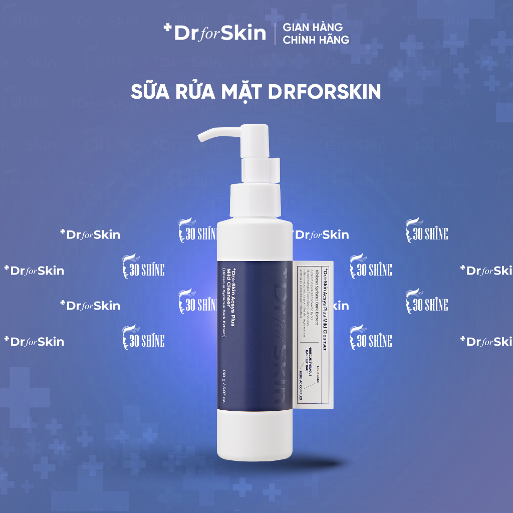 Gel rửa mặt cho da dầu mụn Drforskin Acsys Plus