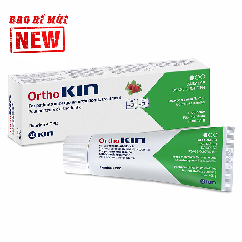 Kem đánh răng, nước súc miệng cho răng niềng OrthoKIN-Tây Ban Nha