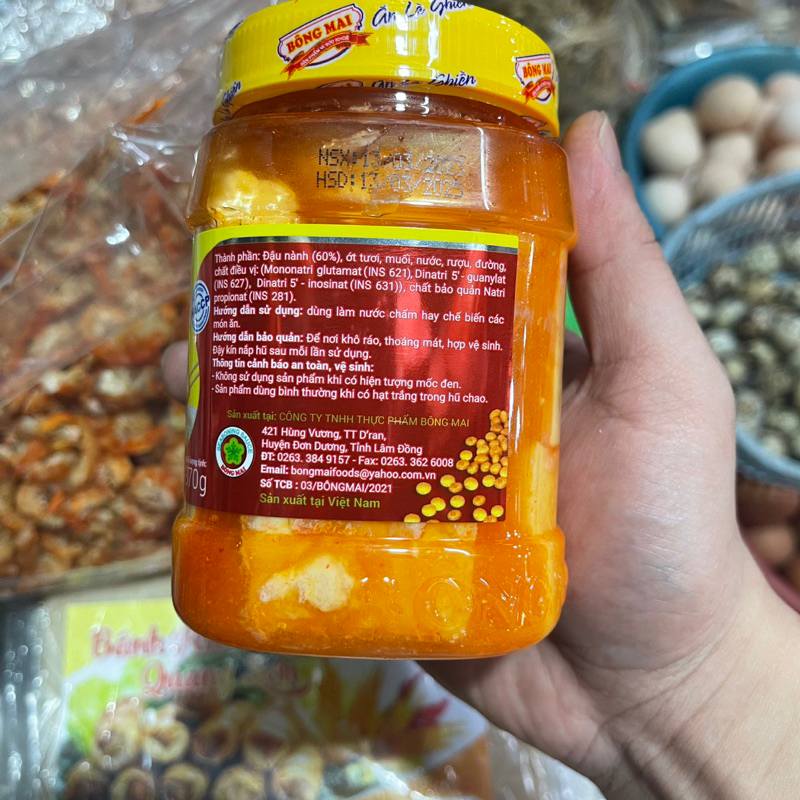 CHAO BÔNG MAI LỌ 370g