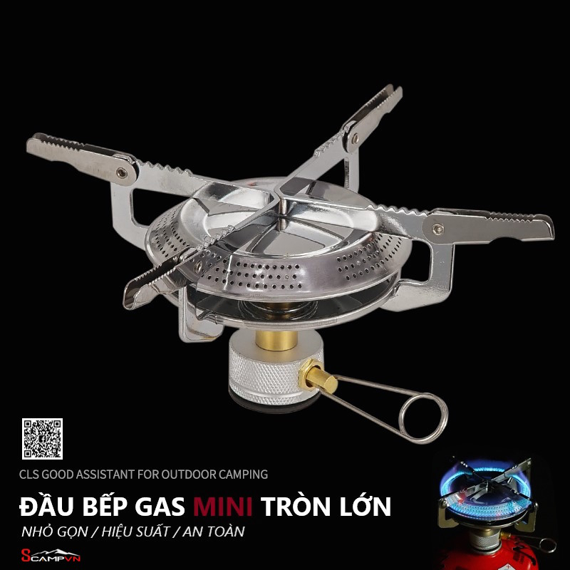 Đầu bếp gas mini gấp gọn CLS X-Power Stove lõi đồng du lịch dã ngoại cắm trại