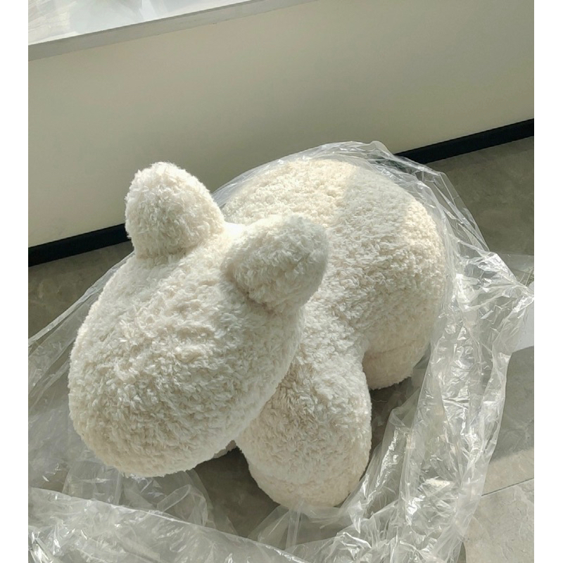 Pony Chair Len Lông Cừu, Ghế Thú Cưng Cao Cấp Decor 3 Màu