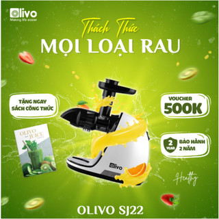 Máy ép chậm trục ngang Olivo SJ22, tặng kèm sách CT Olivo & Juice, hàng chính hãng ,bảo hành 2 năm