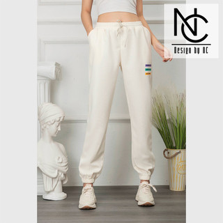 Quần jogger nữ, quần dài nữ in thời trang cao cấp mặt vải caro cạp chun gấu chun co giãn QDN2062