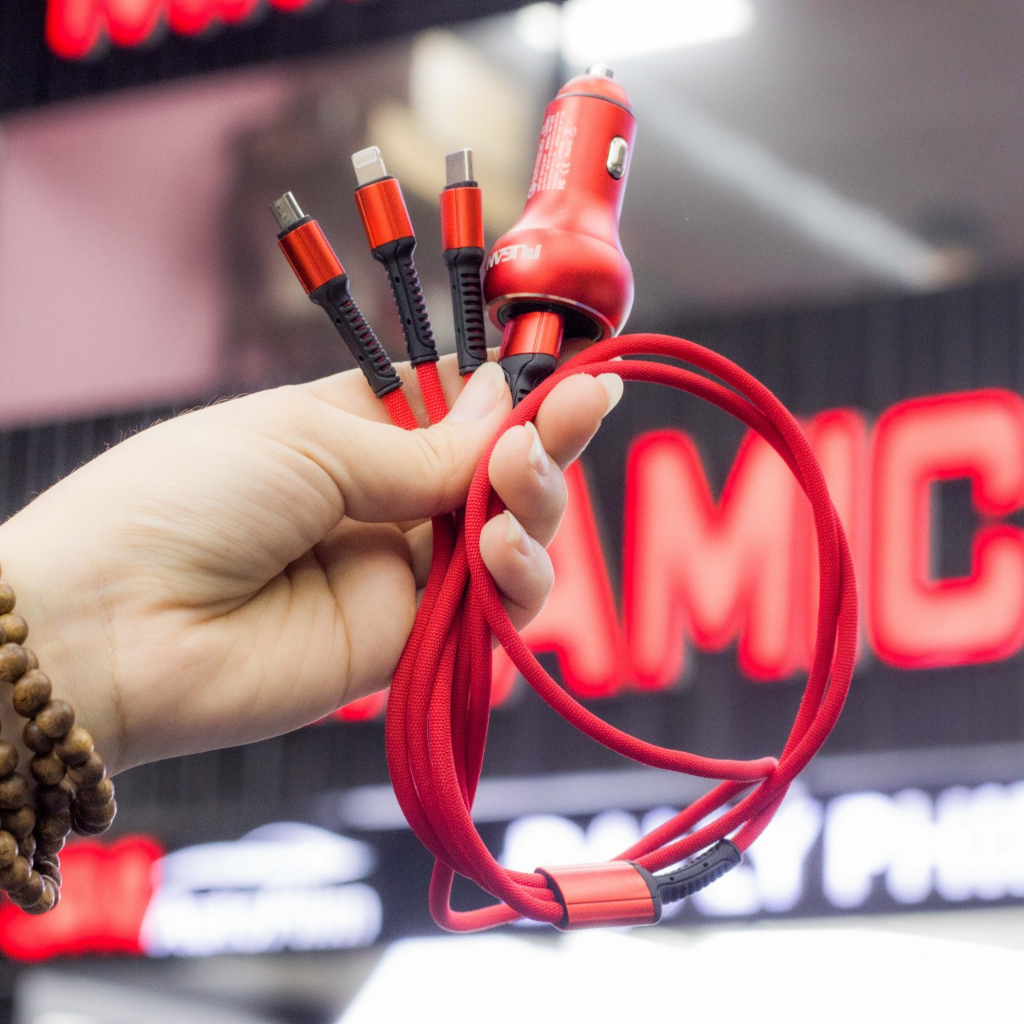 T.ẩu Sạc, Dây Sạc 3 Đầu PUGAN , Sạc Nhanh Điện Thoại Và Thiết Bị Điện Tử Trên Ô Tô Nhiều Công Suất | BigBuy360 - bigbuy360.vn