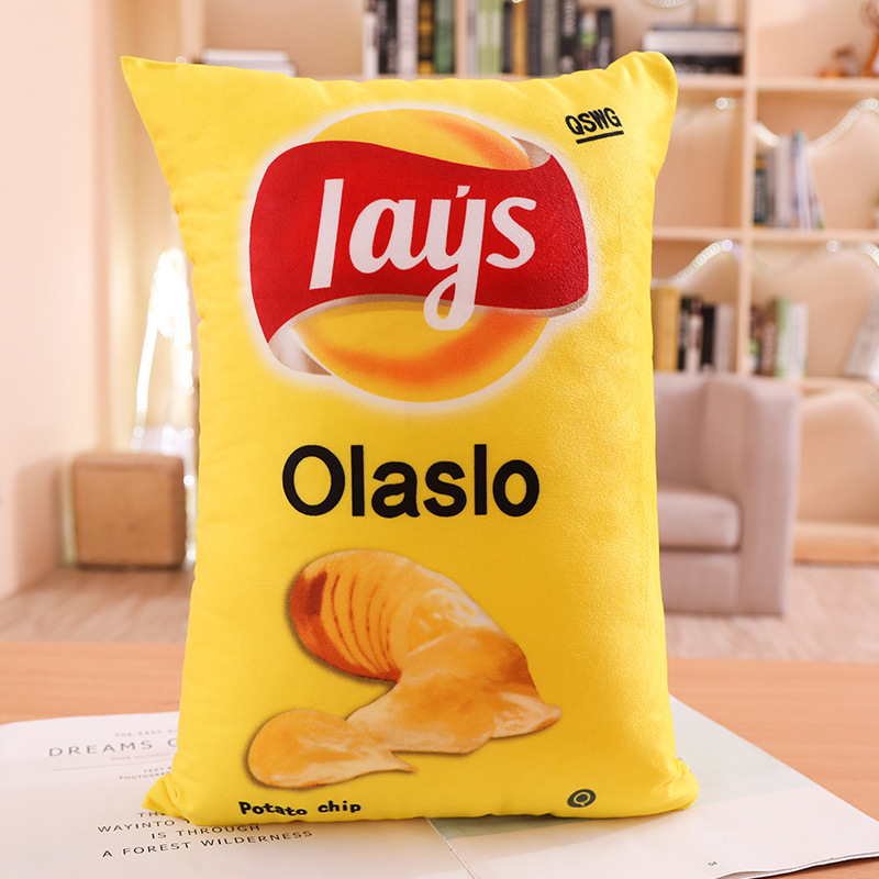 Gối Tựa Lưng Ô Tô Kiểu Dáng Bim Bim Lays Độc Đáo Cá Tính