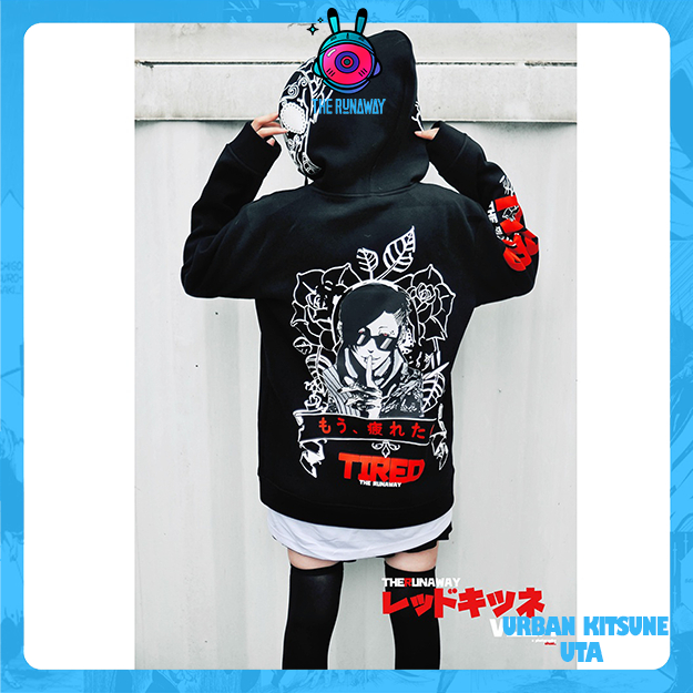 Áo Hoodie Urban Kitsune: Uta nỉ bông ngoại nhập by The Runaway