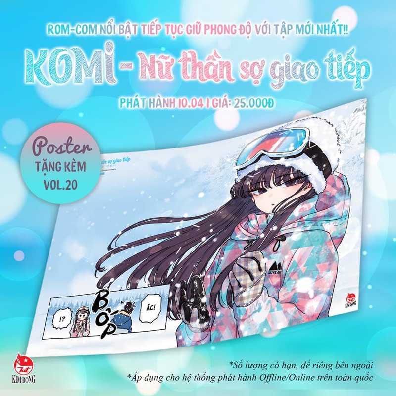 Komi Nữ Thần Sợ Giao Tiếp 20 + Poster (seal)