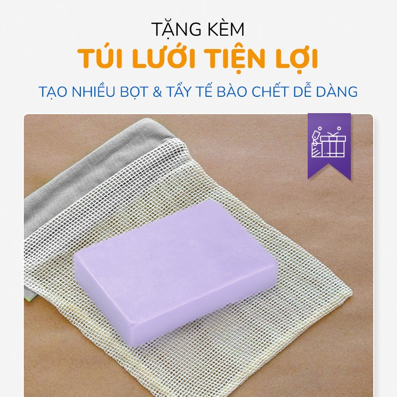 Xà Phòng Giảm Mụn Lưng & Mờ Thâm, An Toàn Và Lành Tính Chiết Xuất Từ Saffron và Lá trầu Không LA BEAUTÉ 75g