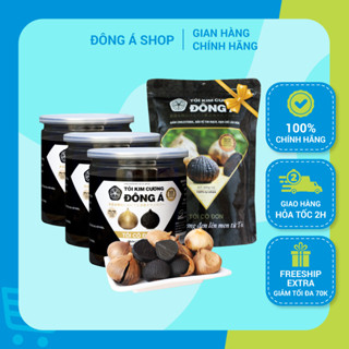 Tỏi đen cô đơn - Combo 3 Hộp 200g Tặng 1 Túi Tỏi 200g - Tỏi đen kim cương Đông Á- Vị ngọt thanh, thơm ngon, dễ sử dụng