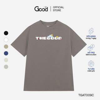 Áo Thun THE GOOD "Pixel" Trơn Basic, Áo Phông, Áo Đôi Form Rộng Cố Tròn Tay Lỡ Chất Cotton Co Giãn