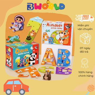 Bộ chữ cái Tiếng Anh ghép hình Puzzle trẻ em