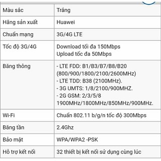bộ phát wifi Sim 4G Huawei B311
