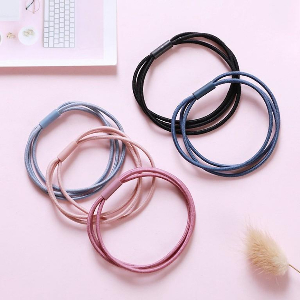 Dây buộc tóc chun 3 vòng style Hàn Quốc