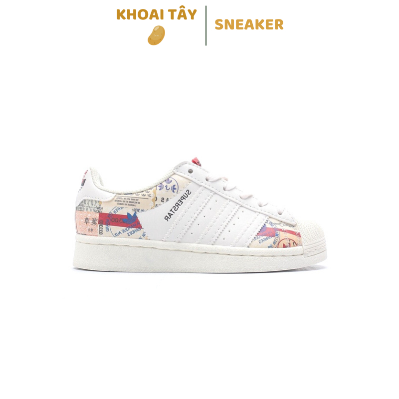Giày Adidas Clover Superstar Kentaro Okawara - Giày Sneaker Adidas Hoạ Tiết Mũi Sò Nam Nữ Thể Thao Cao Cấp Full Box