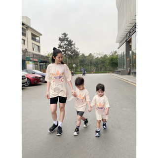 Yo áo phông hình chữ cho mẹ và bé