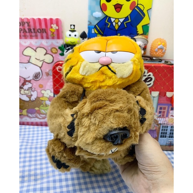 gấu bông mèo garfield vintage thú nhồi bông đồ chơi 2hand âu mỹ