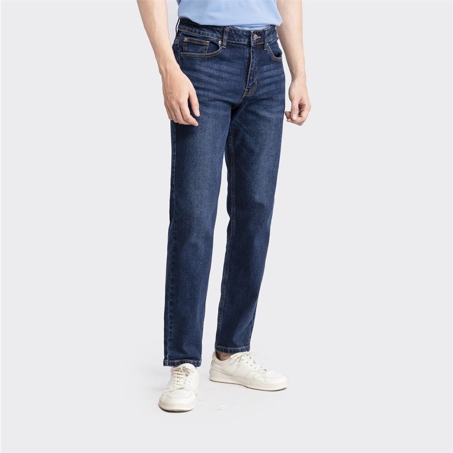 (Mẫu mới) Quần Jeans nam ARISTINO dáng Regular fit suông nhẹ, thiết kế trẻ trung, cotton đứng dáng - AJN03602