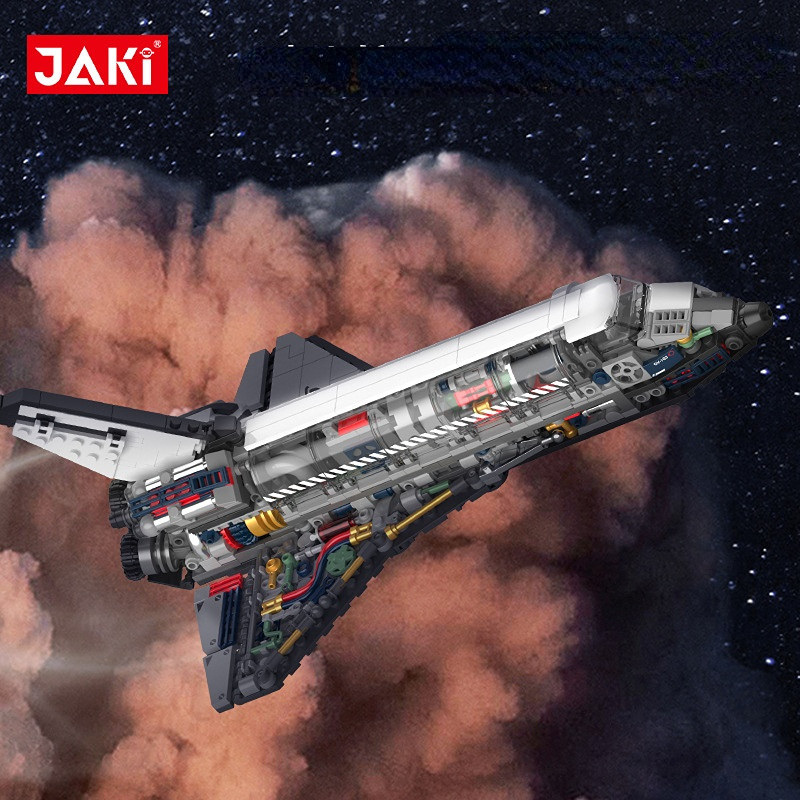Lắp ráp mô hình tàu vũ trụ nasa và teamj vệ tinh spaceship galaxy jaki 8502