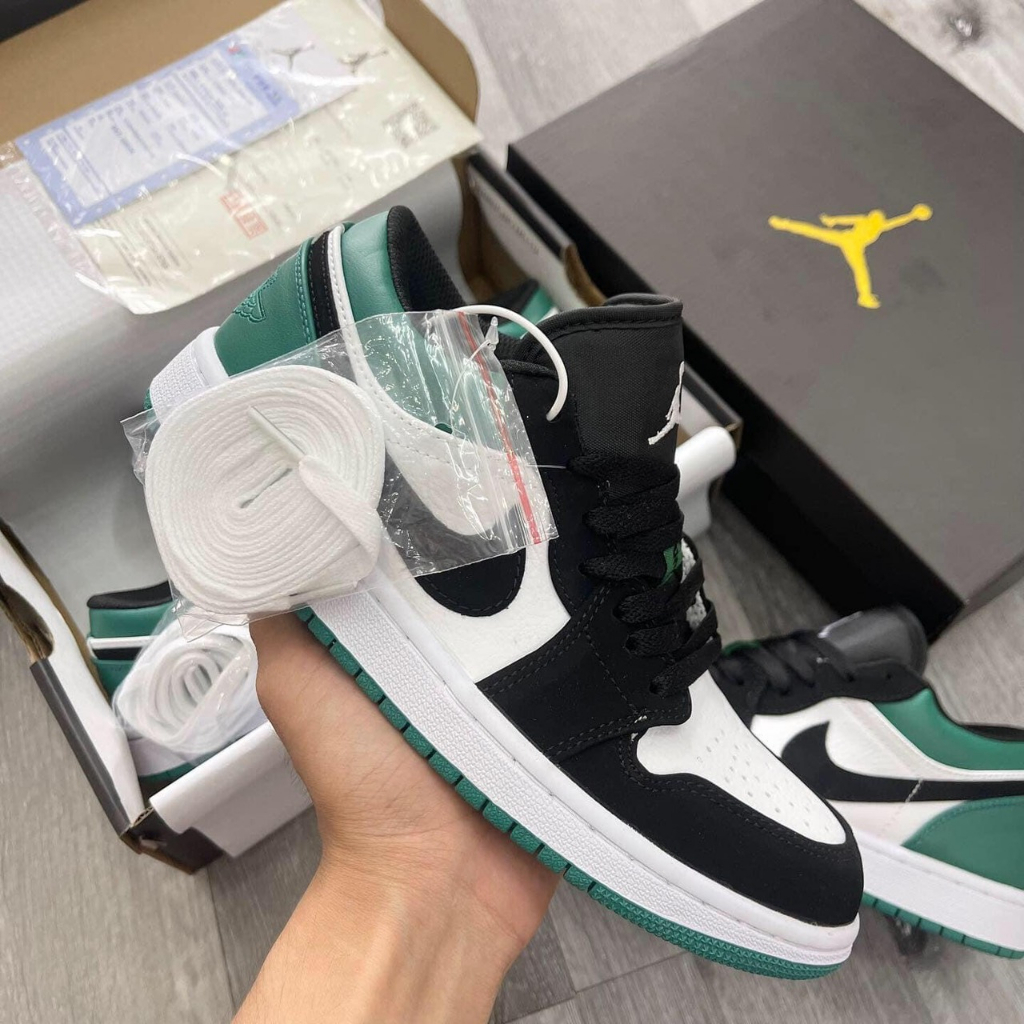 Giày Nike_Jordan 1 Low Pine Green Bản Cao Cấp, Giày Jordan cổ thấp xanh green nam nữ cực hot basic đủ size 36-43 | BigBuy360 - bigbuy360.vn